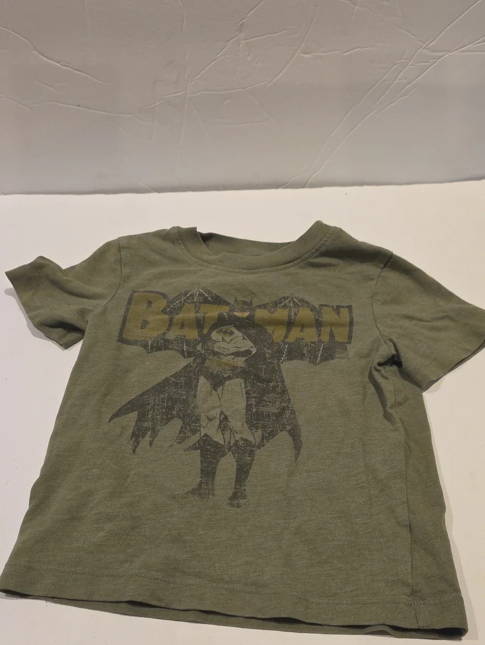 Batman Kids Costume T‑Shirt in Olive Green - Official Licensed 2t